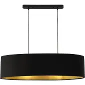 Lux.pro Stijlvolle hanglamp Minsk 2xE27 zwart