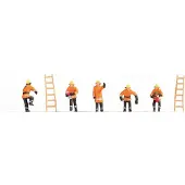 Noch N Oranje beschermende kleding Geverfd, Staand