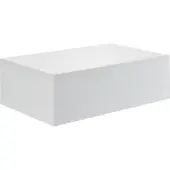 En.casa Wandplank met lade zwevend 46x30x15 cm wit mat