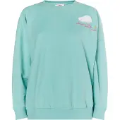 Mymo Sweatshirt 'Keepsudry' aqua / geel / pink / wit