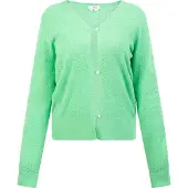 Mymo Gebreid vest lichtgroen