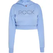 Mymo Sweatshirt lichtblauw / zilver / wit