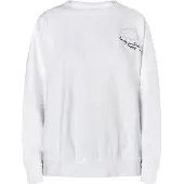 Mymo Sweatshirt 'Keepsudry' geel / aubergine / wit