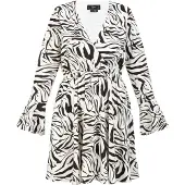 Faina Jurk zwart / wit