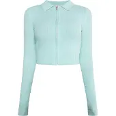Mymo Gebreid vest 'Keepsudry' mintgroen