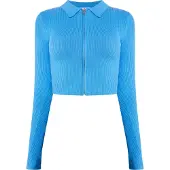 Mymo Gebreid vest 'Keepsudry' hemelsblauw