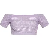Mymo Gebreide top lavendel