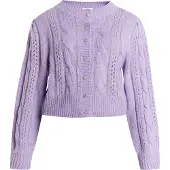 Mymo Gebreid vest 'Keepsudry' lichtlila