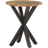 vidaXL Bijzettafel 48x48x56 cm massief gerecycled hout