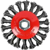 Benson Staalborstel Getordeerd Plat 4" 100 mm staal borstel slijper