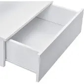 En.casa Nachtkastje zwevend Elba met lade 40x35x31 cm wit