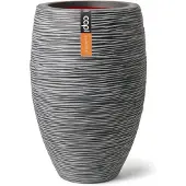 Capi Europe Vaas elegant deluxe Rib NL Ø56 H84 antraciet