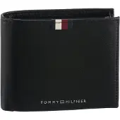 Tommy Hilfiger Portemonnee 'TH PREM LEA' zwart