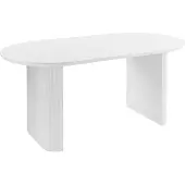 Beliani MOBERLY - Eettafel - Wit - 180 x 90 cm - MDF