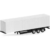 Herpa Oplegger / Container 3a., Wit (2 St.)