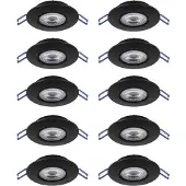 Eglo Zujar inbouwspot - LED - Ø 90 mm - 10 stuks - Zwart
