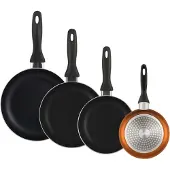 Wellhome 16/20/24/28 Cm Koekenpan Set 4 Stukken