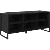 vidaXL Schoenenkast 100 x 35 x 44 cm Bewerkt hout Zwart Eiken