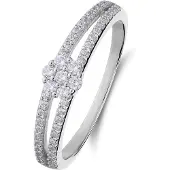 Lucardi Ring 'Chic' zilver