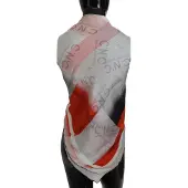 Costume National Zijden Sjaal Geometrisch Patroon