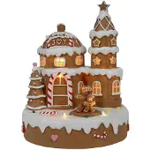 Hit Kerst snoephuis LED 23 cm m/muziek 3xAA