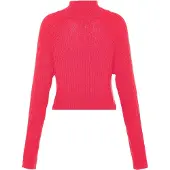 Mymo Gebreid vest donkerroze