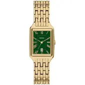 Fossil Analoog horloge 'Raquel' goud / smaragd