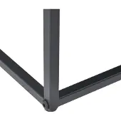 En.casa Bijzettafel set van 2 zwart metaal 40x40x40 - 35x35x35 cm