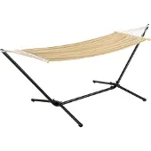En.casa Hangmat katoen met standaard max 120 kg beige