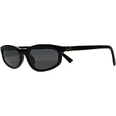Miu Miu MUA06S 16K08Z zwarte donkergrijze zonnebril