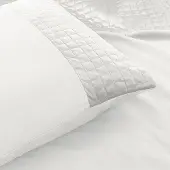 Sleeptime Kussenslopen - Velvet Band - 2-PACK Wit