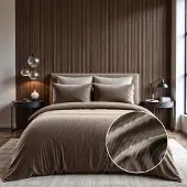Dreamhouse Sleeptime Velvet Cartier dekbedovertrek - taupe - 140x220