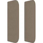 vidaXL Boxspring met matras stof taupe 180x200 cm