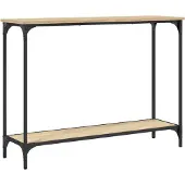vidaXL Wandtafel 101x30,5x75 cm bewerkt hout sonoma eikenkleurig