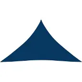vidaXL Zonnescherm driehoekig 2,5x2,5x3,5 m oxford stof blauw