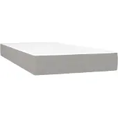 vidaXL Pocketveringmatras voor kinderen medium 80x160 cm stof lichtgrijs