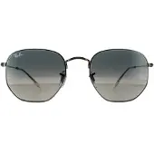 Ray-Ban zonnebril zeshoekige RB3548N 004/71 Gunmetal Dark Gray Gradiënt