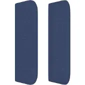 vidaXL Boxspring met matras stof blauw 200x200 cm