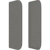 vidaXL Boxspring met matras stof donkergrijs 180x200 cm