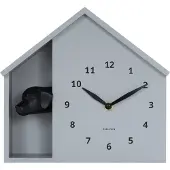 Karlsson wandklok peeking doggy muis- Ø24,9cm
