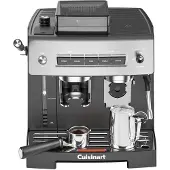 Cuisinart Grind & Brew EM640E Espressomachine met filterhouder Zwart, Zilver