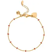 Gaya Armband rose-goud / rood