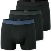 Schiesser Boxershorts blauw / bruin / braam / zwart