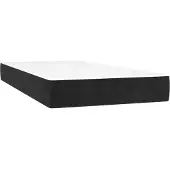 vidaXL Pocketveringmatras medium 80x220x20 cm fluweel zwart