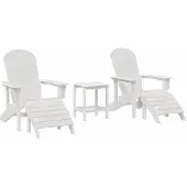 vidaXL Tuinstoel, 3 stuks, wit, polyethyleen