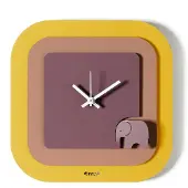 Arti Wandklok modern design ELEFANT