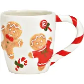 Wurm Kerstmok met peperkoeken figuren en candycane als oor
