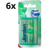 Jordan Tandenstokers - Regular - 6 stuks - Voordeelverpakking