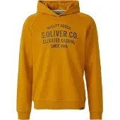 s.Oliver Sweatshirt donkergeel / donkergrijs