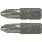 Luna Kruiskopschroefbit PH2 25mm - 2 stuks